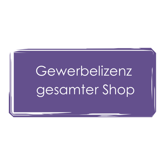 Gewerbelizenz für gesamten Shop,(auch künftige Dateien) Lebenslange Nutzung